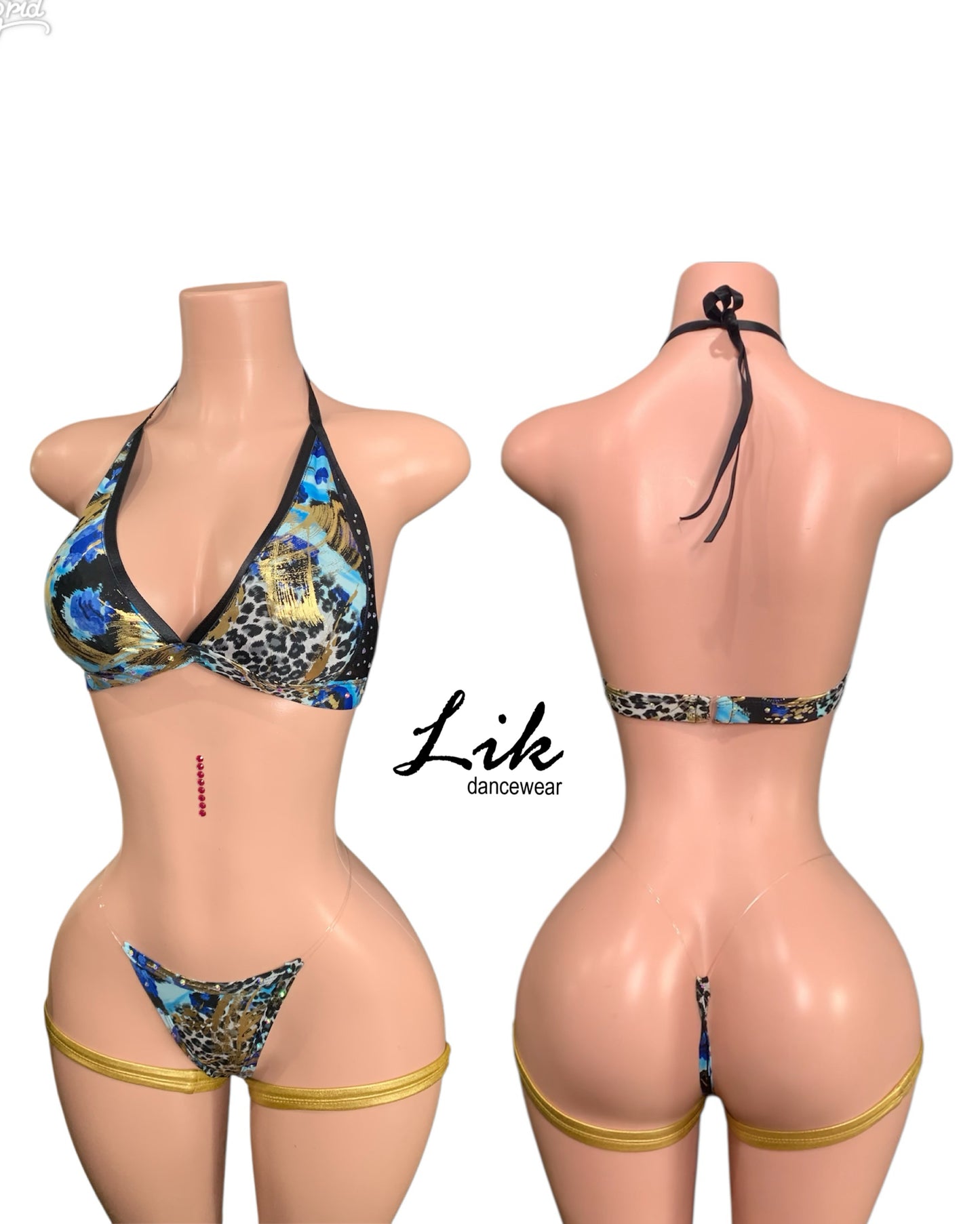 LateNight Two Piece Rhinestone