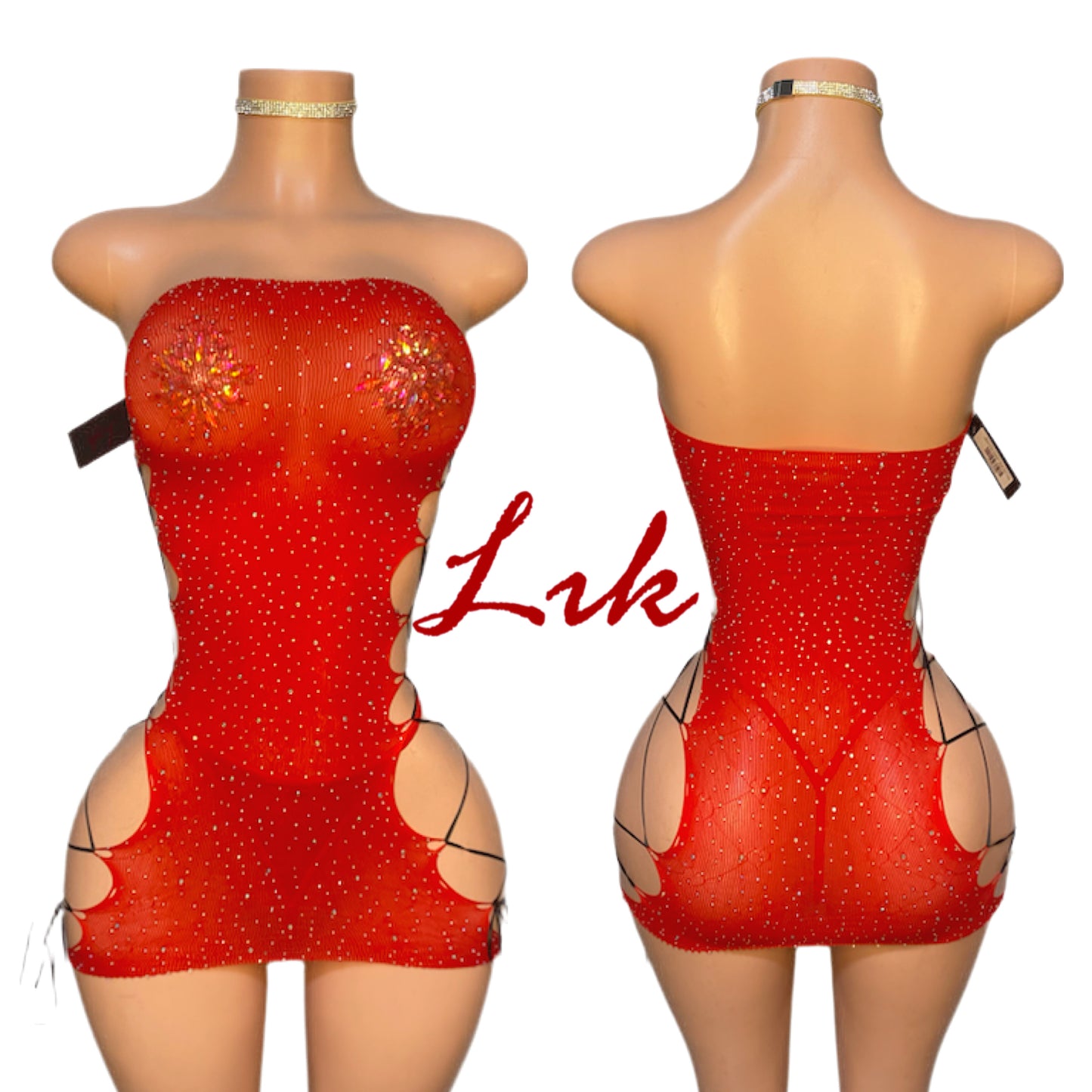 Starry Night Dress bodystocking two piece set