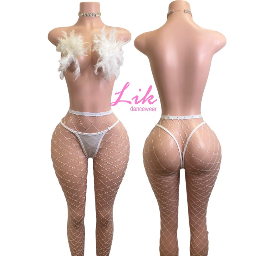 Feather Pasties for pole dancing