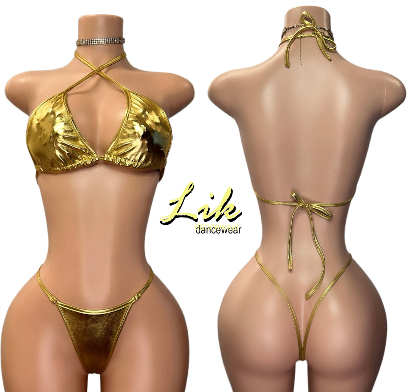 Beaming standard spandex thin bikini set