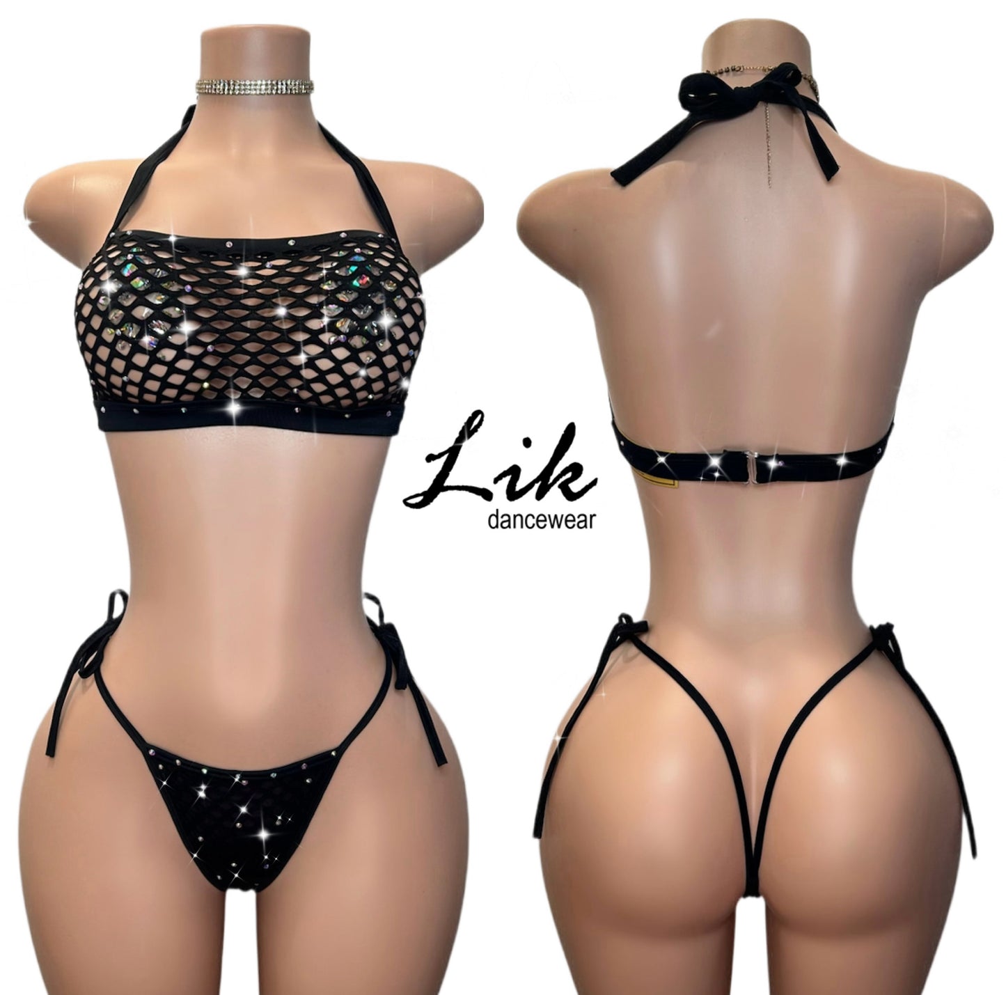 Beau halter neck two piece set