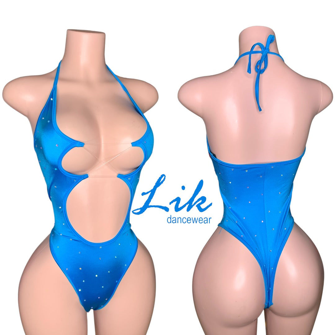 Exotic dancewear Lace up one piece