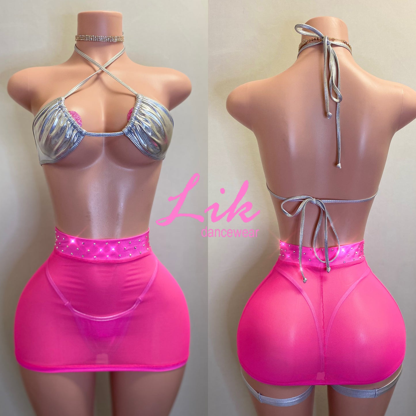 High waist mini