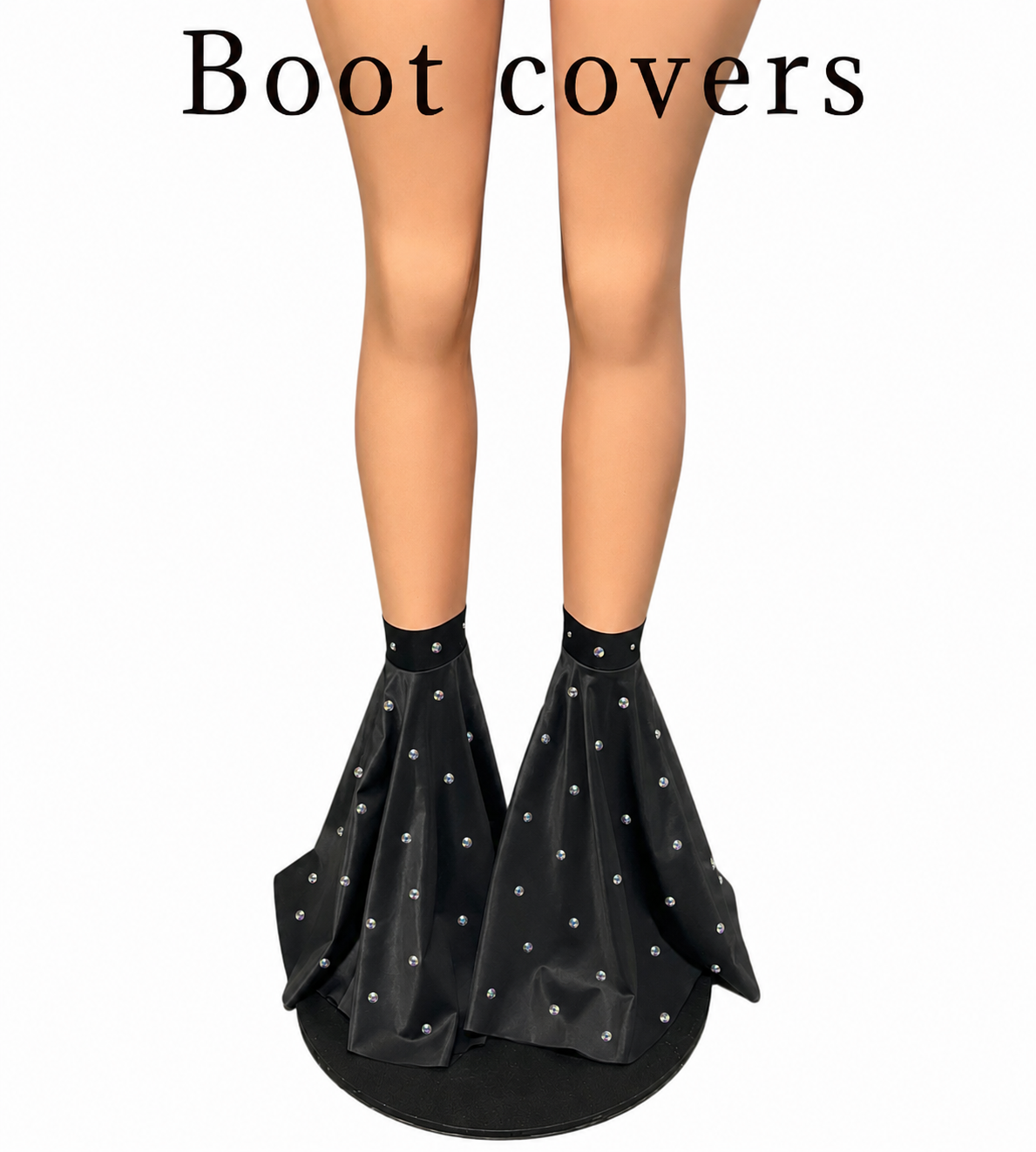 Rhinestone boot cover bells