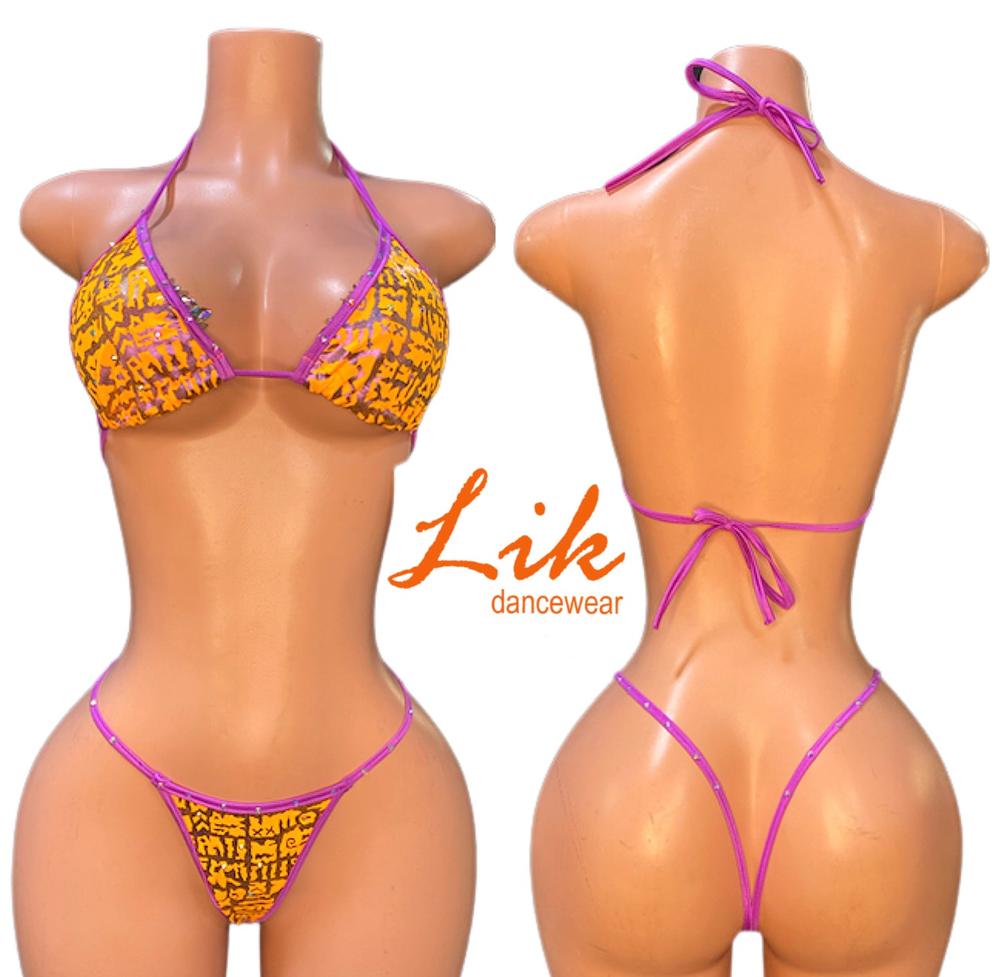 Shining exotic Dancewear bikini