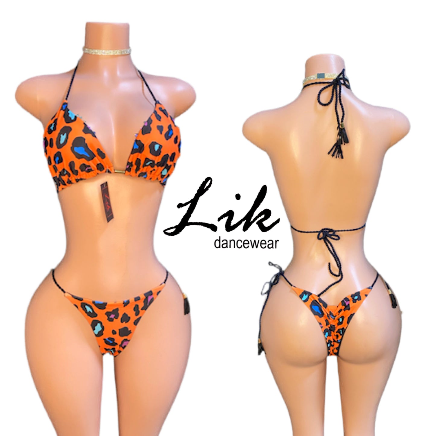 Halter String Bikini with Tassels