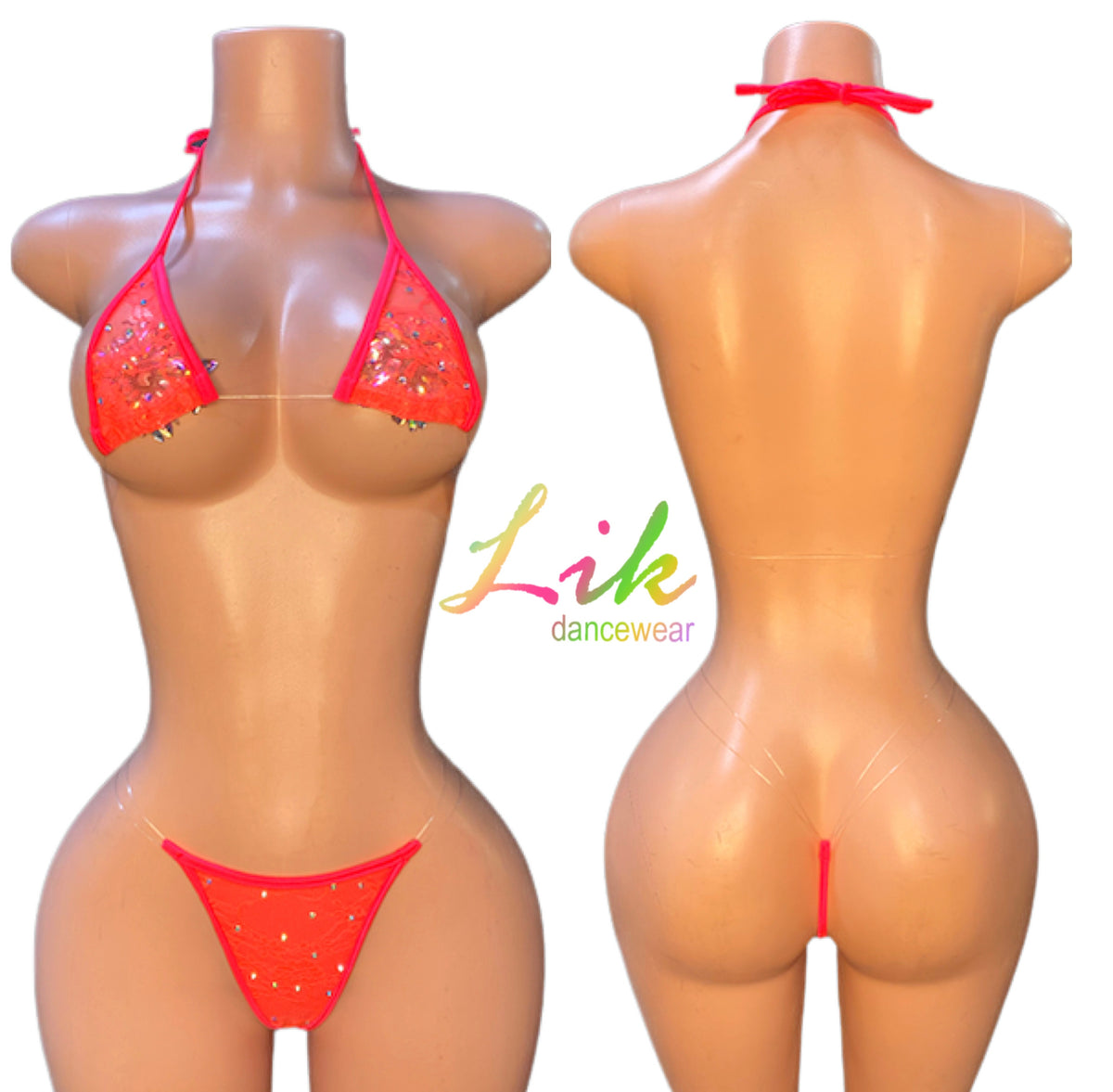MAYA micro bikini with clear string