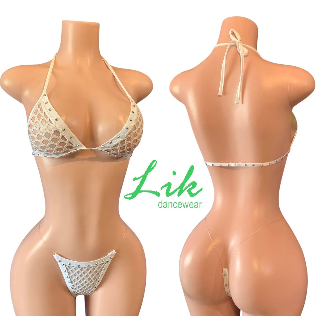 Exotic Dancewear LORI 2pc Cab Mesh Stud