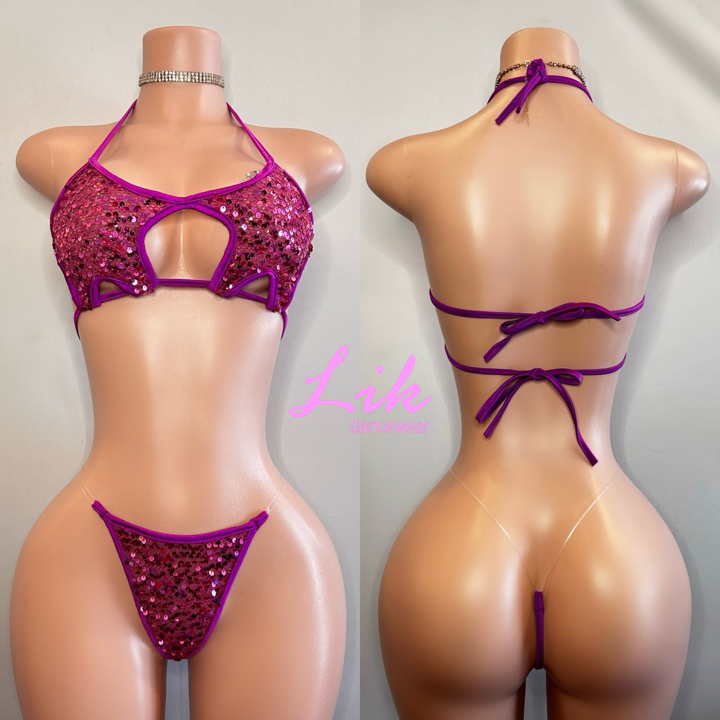 Twink sequin star two piece