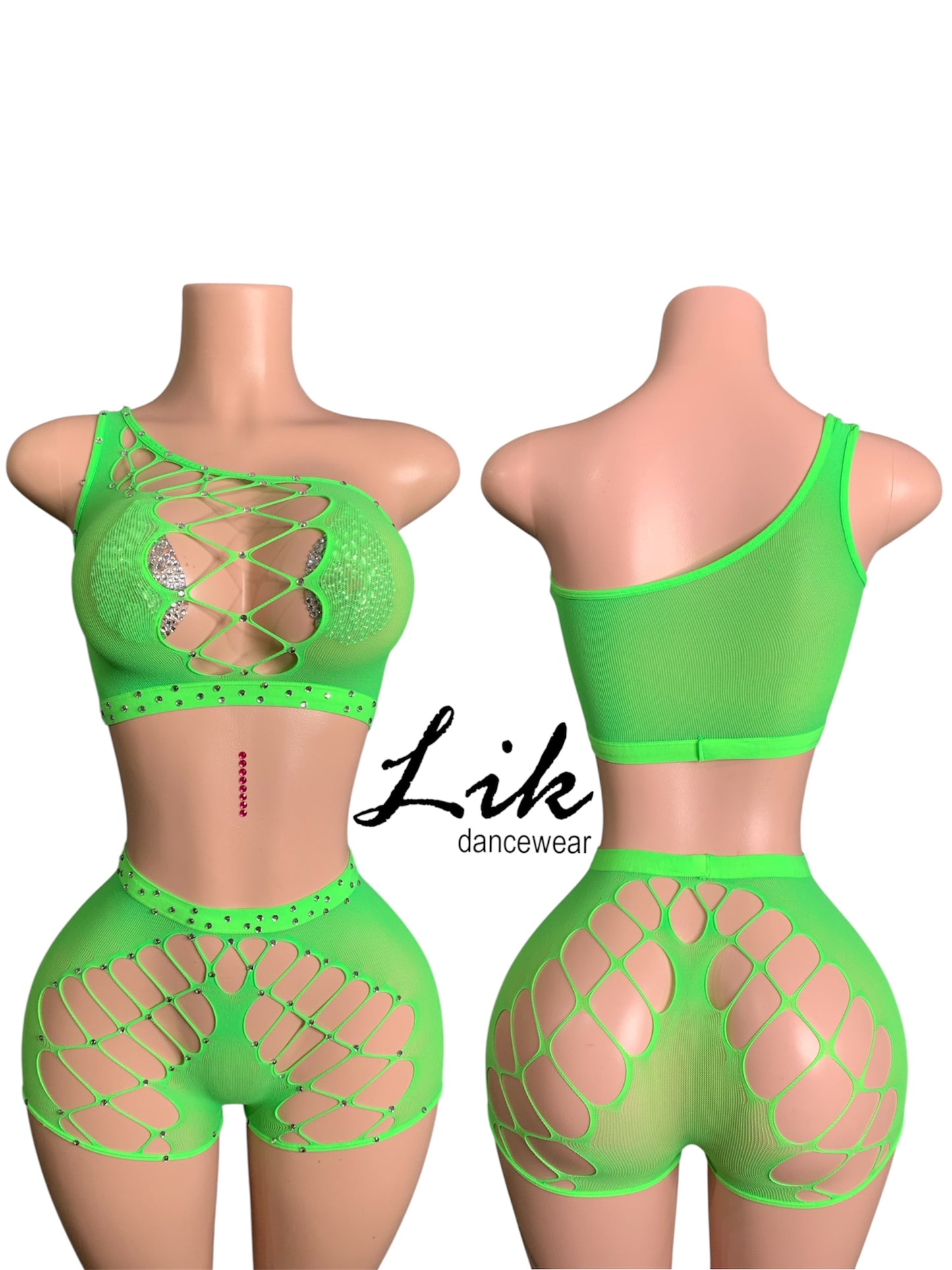 Tantrum One shoulder short set