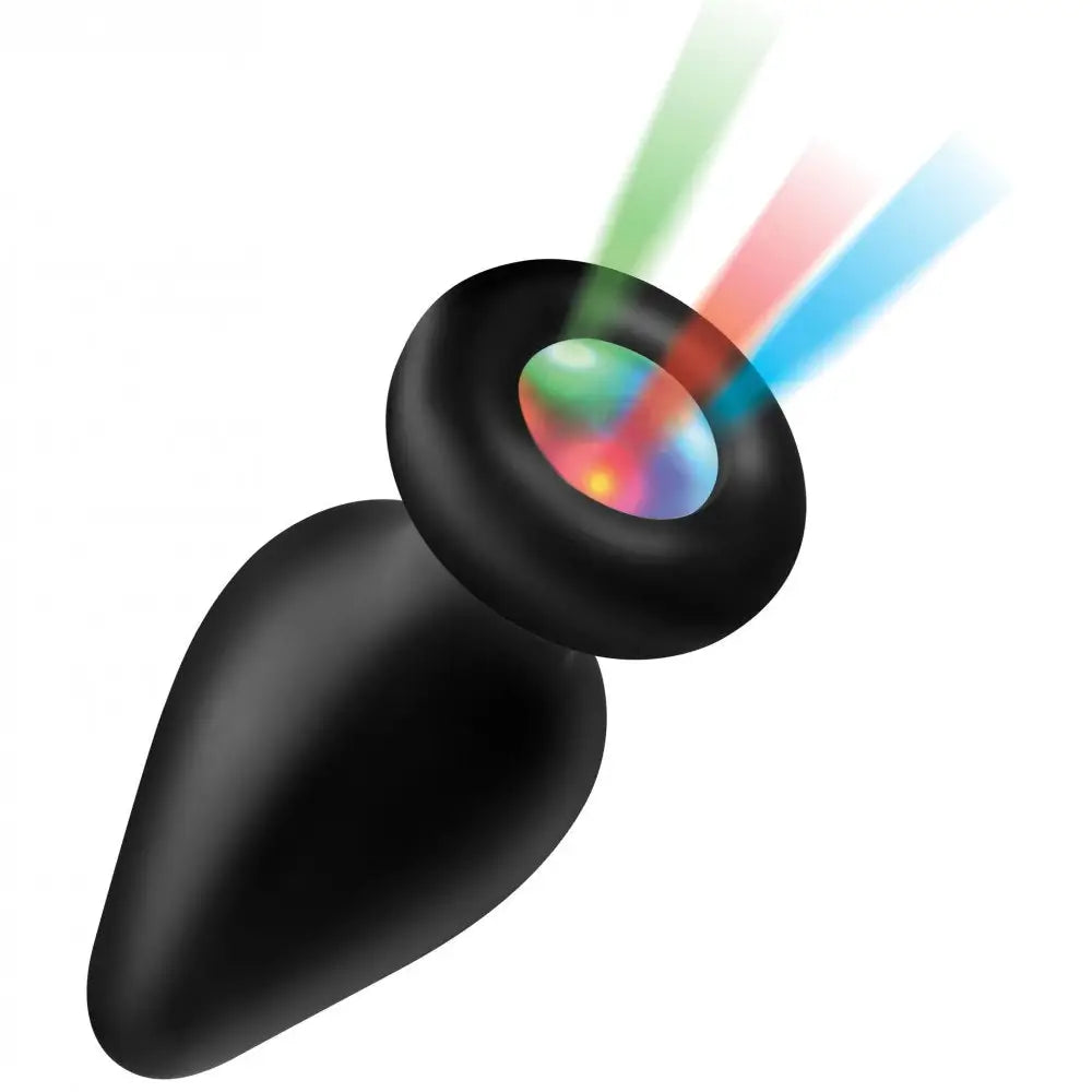 Light Up Silicone Anal Plug Size Med
