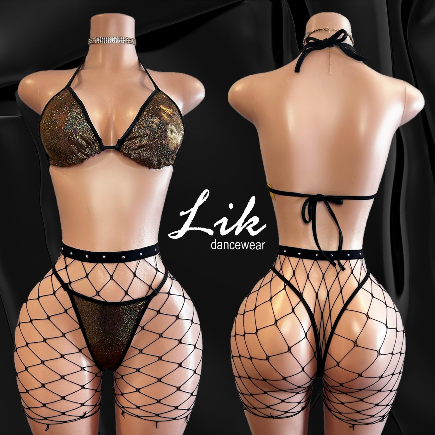 Beaming standard spandex thin bikini set