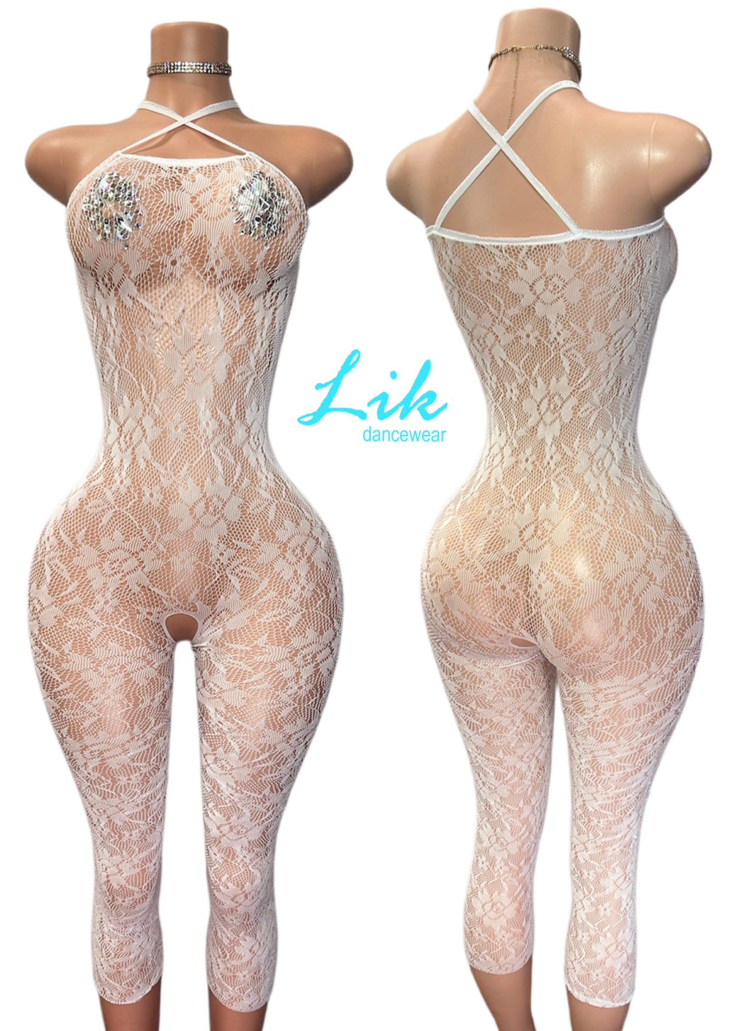 Lacey lace bodystocking Lingerie