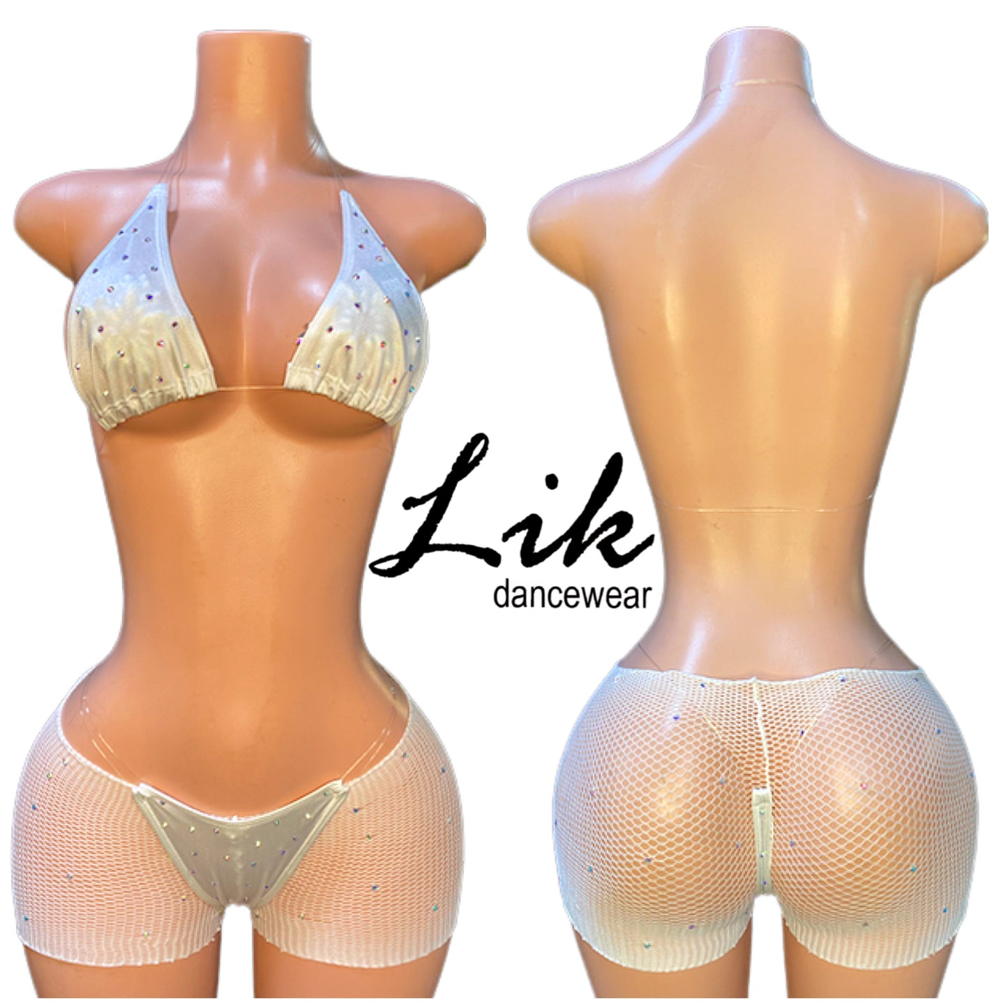 Lace Lingerie Midnight 3pc Garter Set