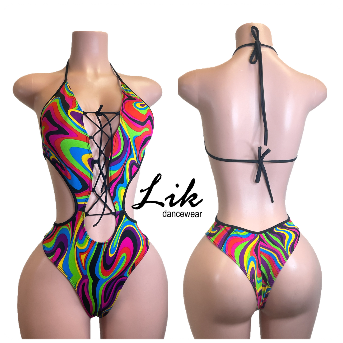 Tasty lace up one piece