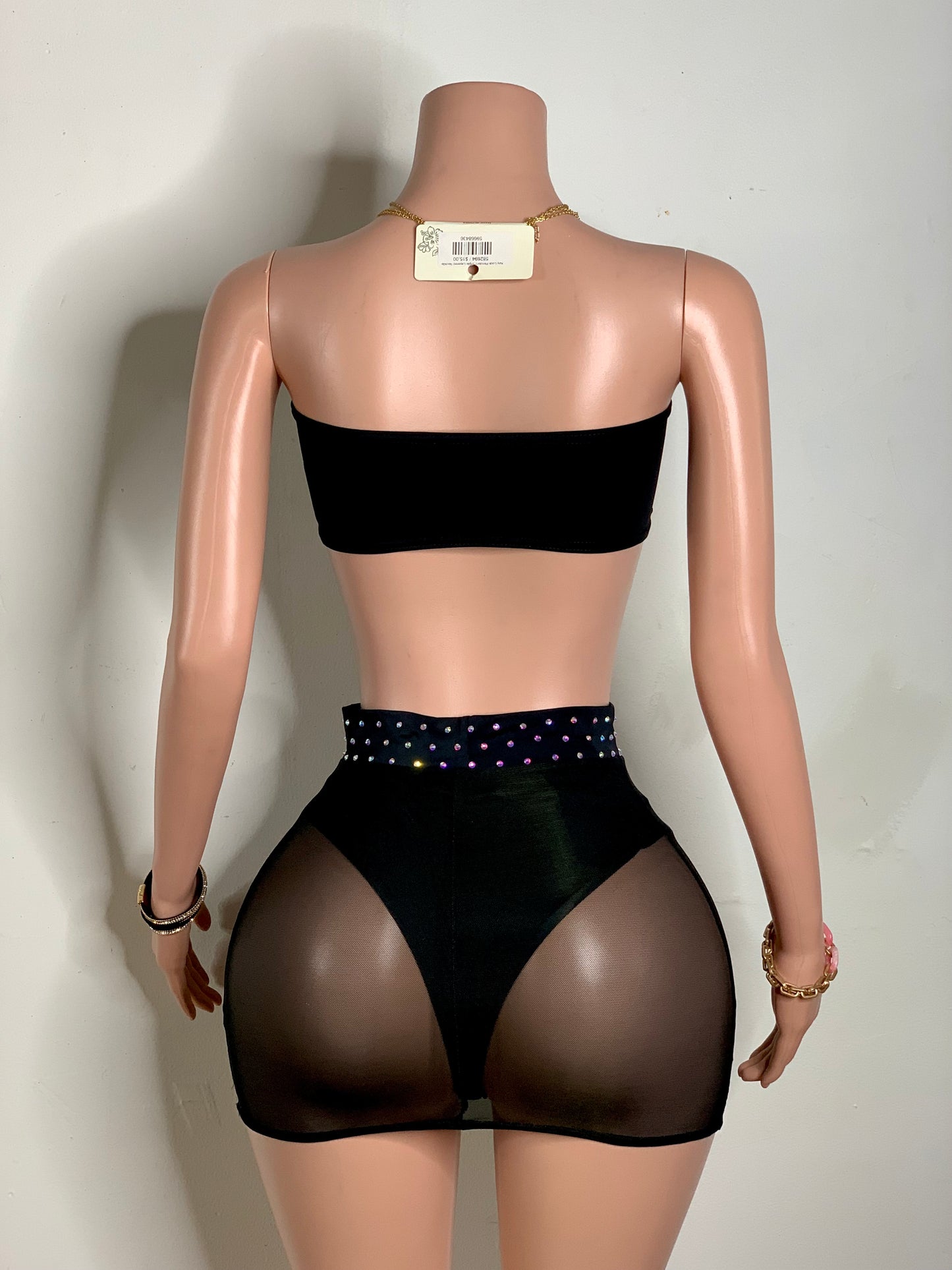 High waist mini