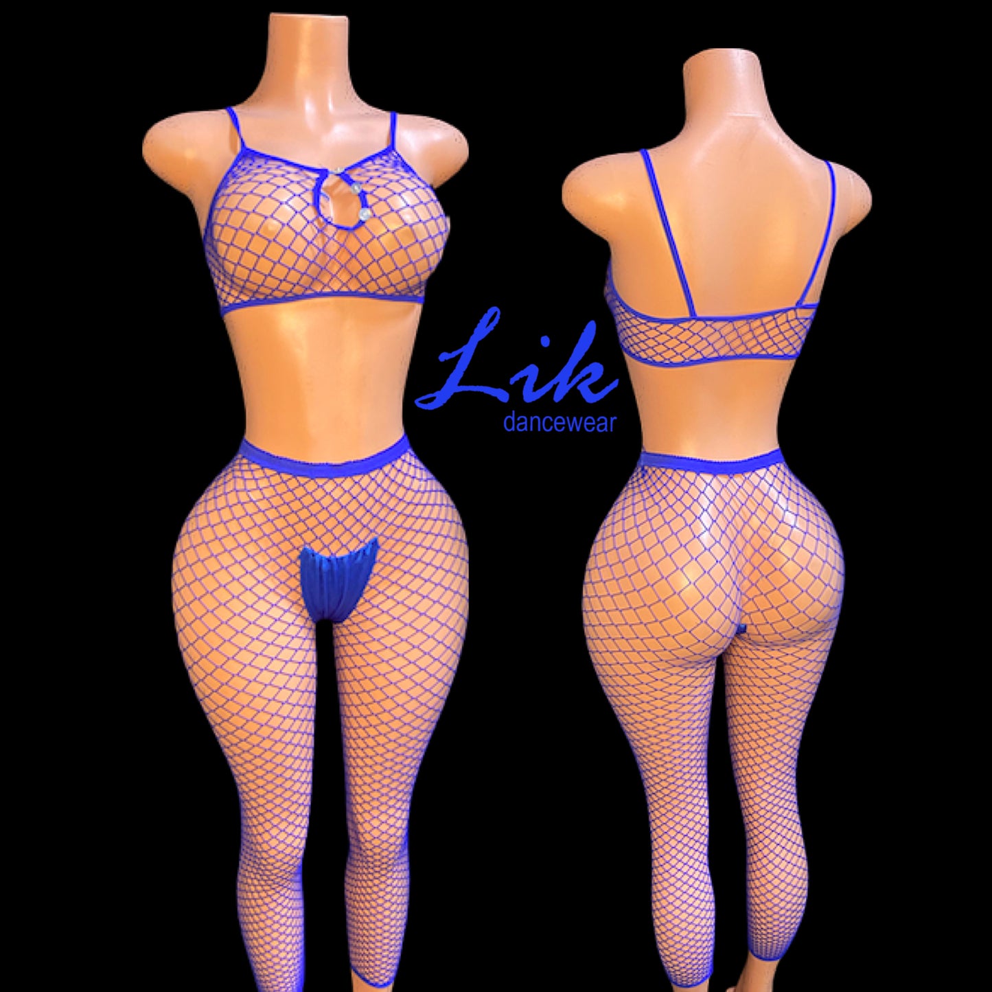 Work Fishnet Two Piece