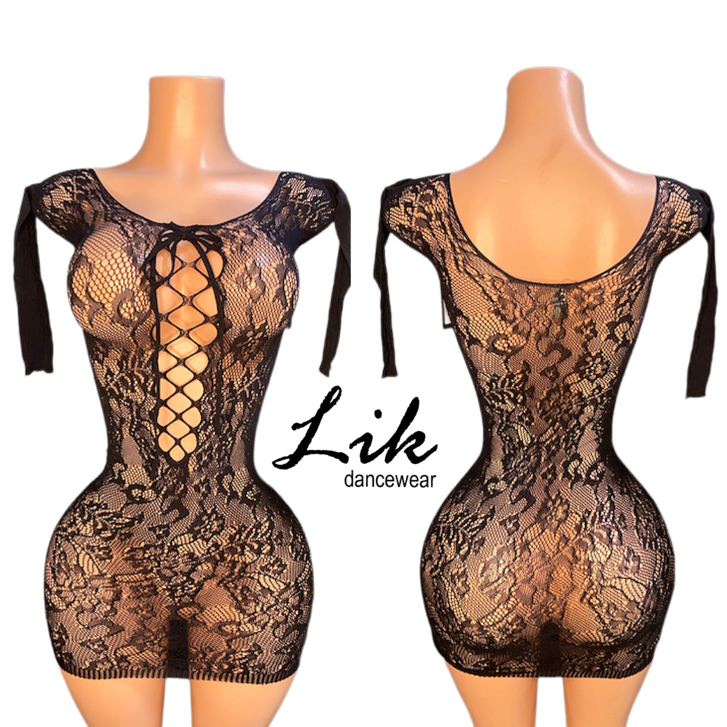 Long Sleeve Lace Mini Dress