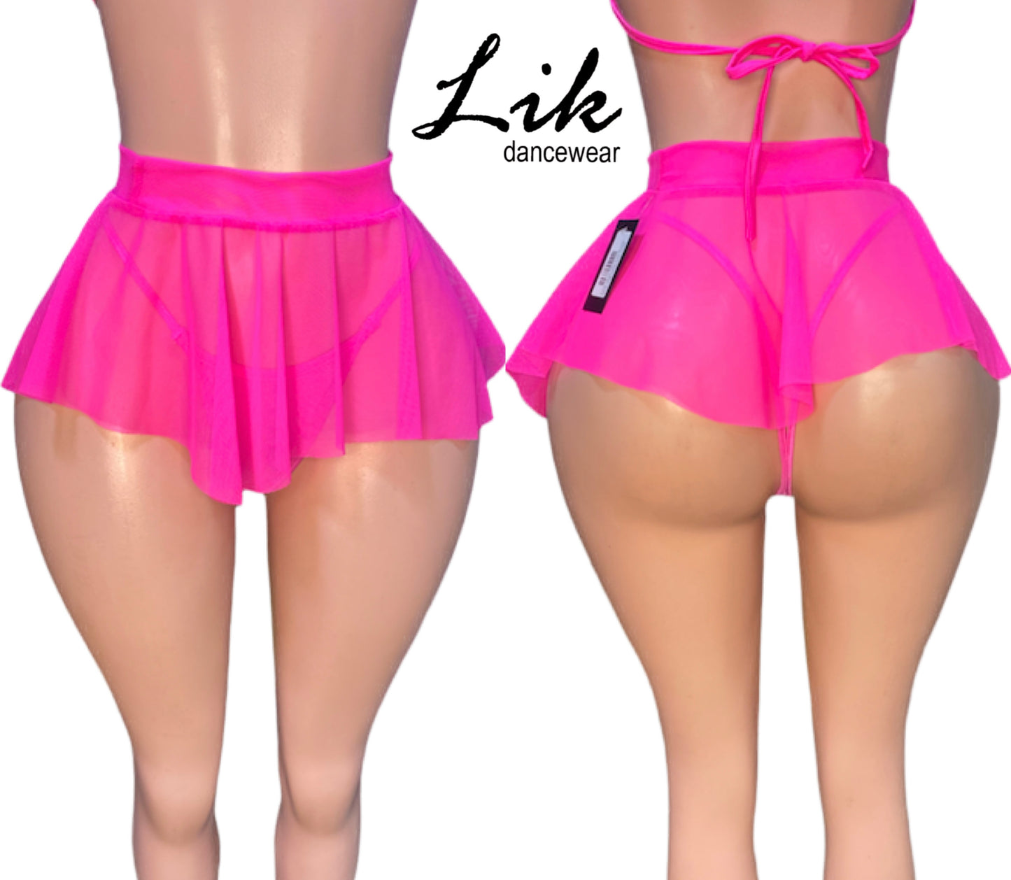 Micro mini Twerk Skirt Sheer