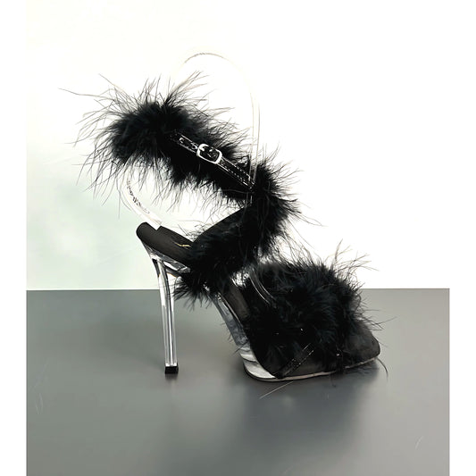 Lik Feather 4 1/2 Inch Heel