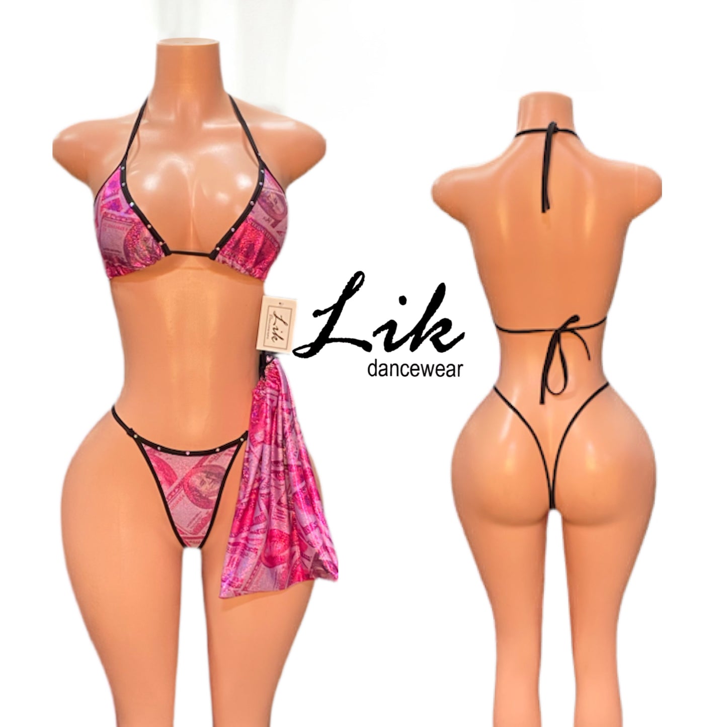 Racks Money bag bikini set