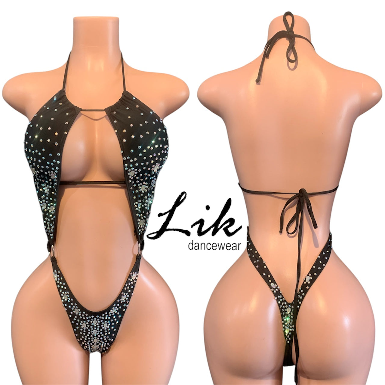 Diamanté rhinestone one piece