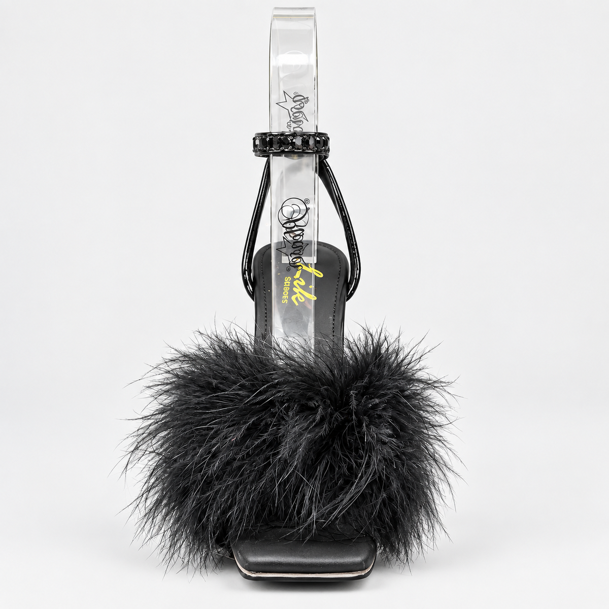 Lik Feather 4 1/2 Inch Heel