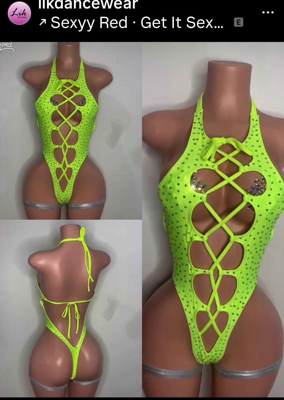 Wrap it up lace up rhinestone one piece