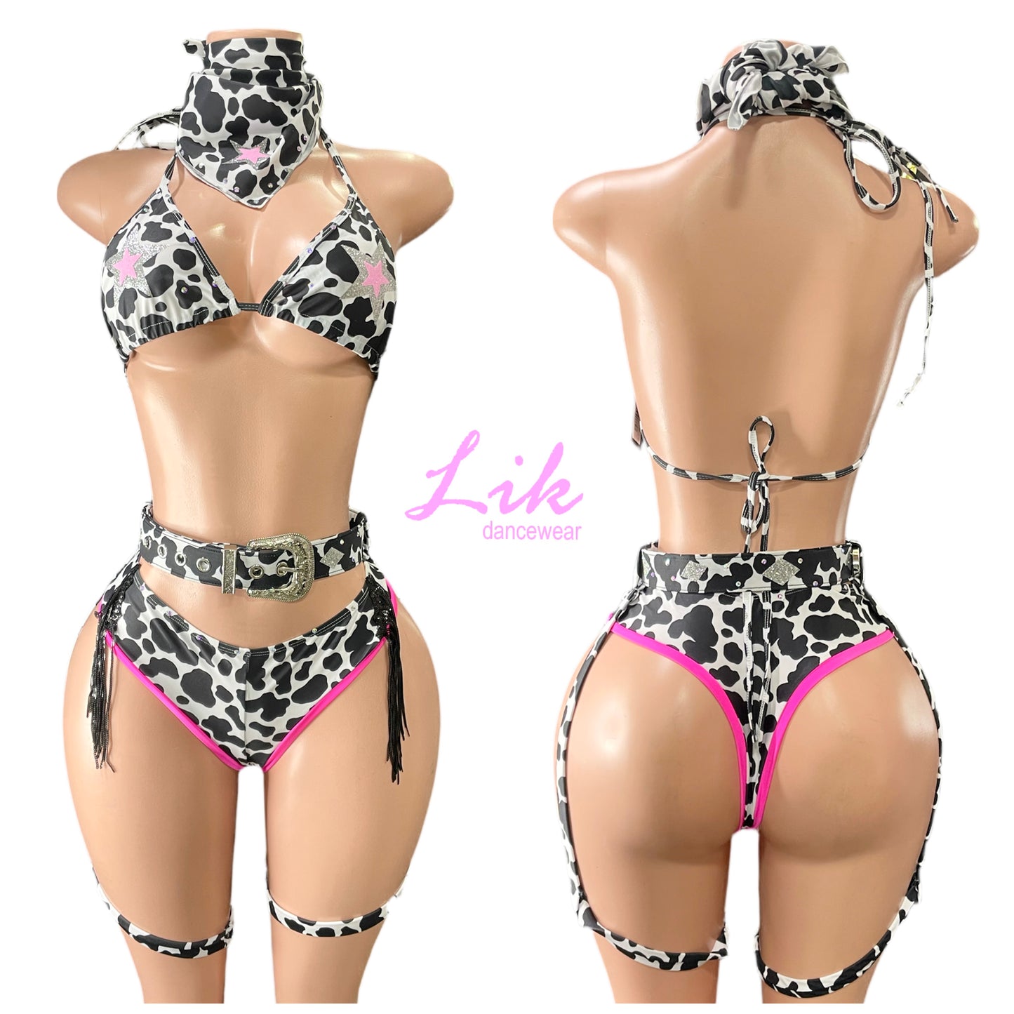 Cow Print Sexy Cowgirl Costume