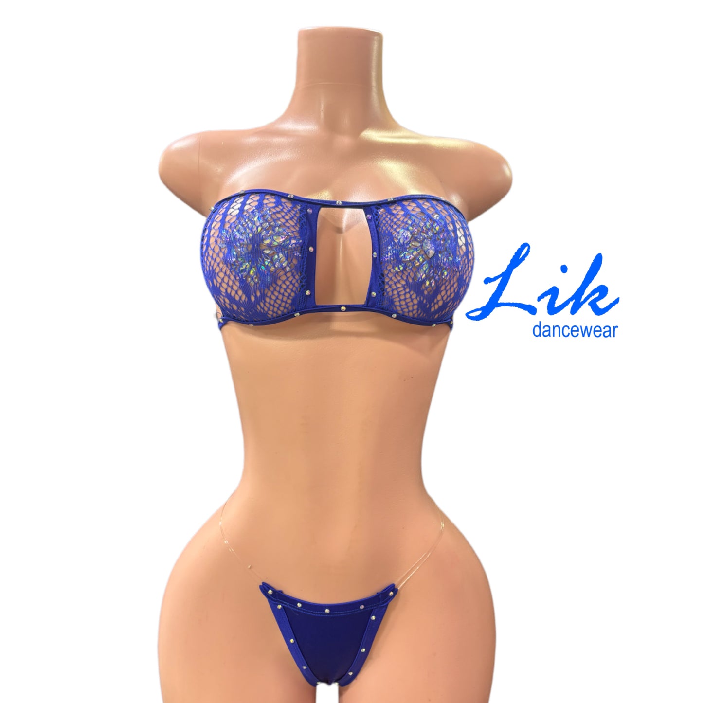 Fishnet Exotic dancer Millie two-piece