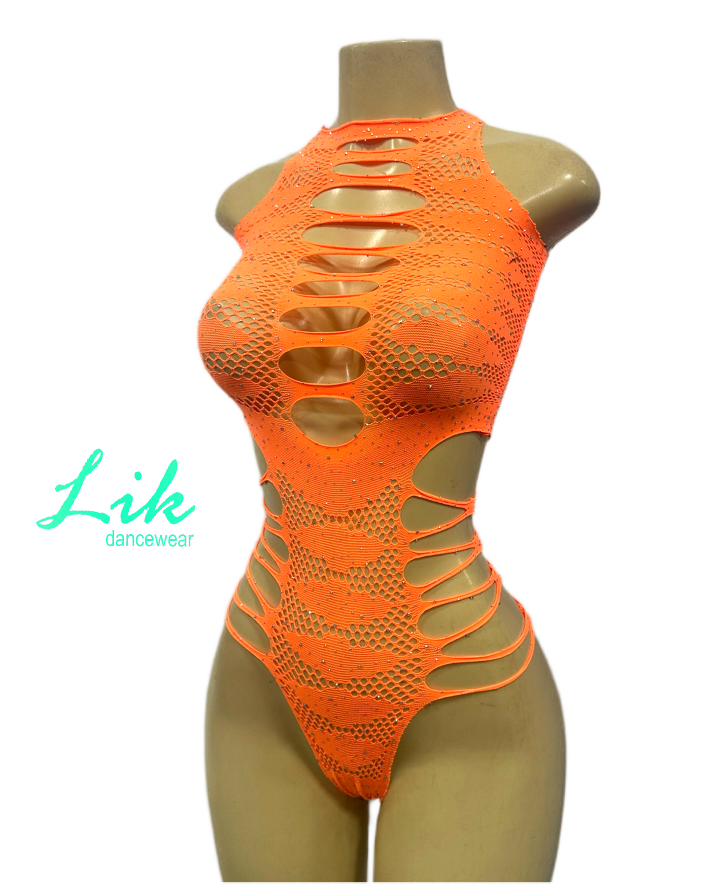 Piper Rhinestone Stretchy Bodysuit for Dancers