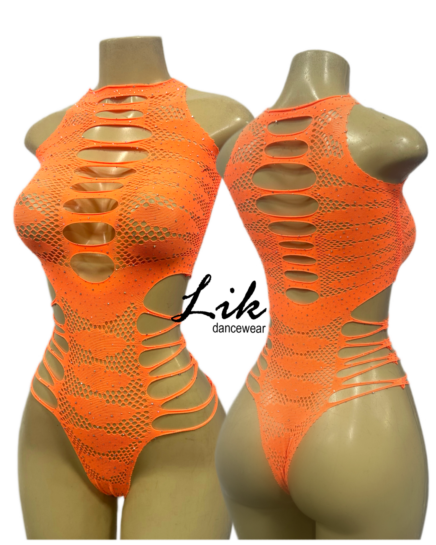 Piper Rhinestone Stretchy Bodysuit for Dancers