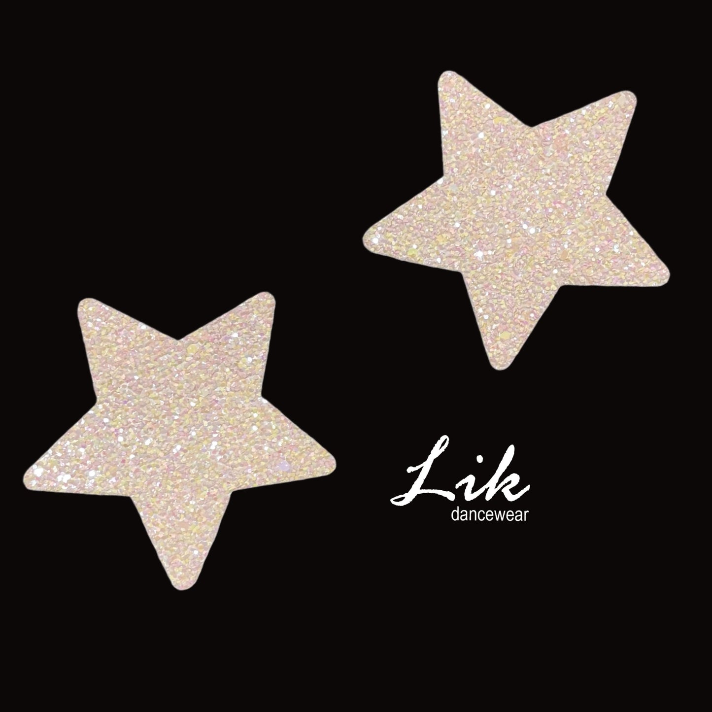 Ombré glitter star pasties