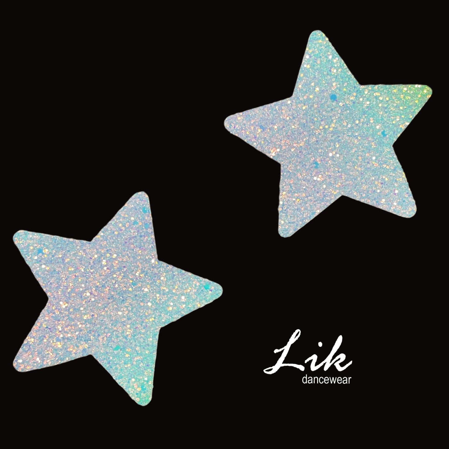 Ombré glitter star pasties