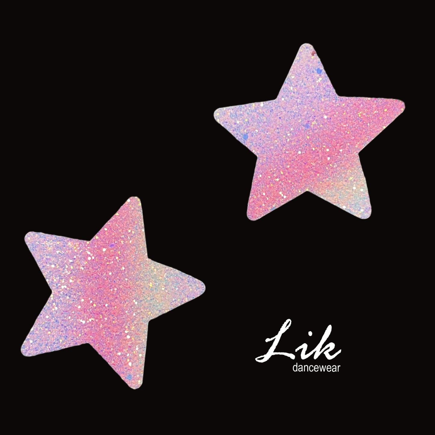 Ombré glitter star pasties