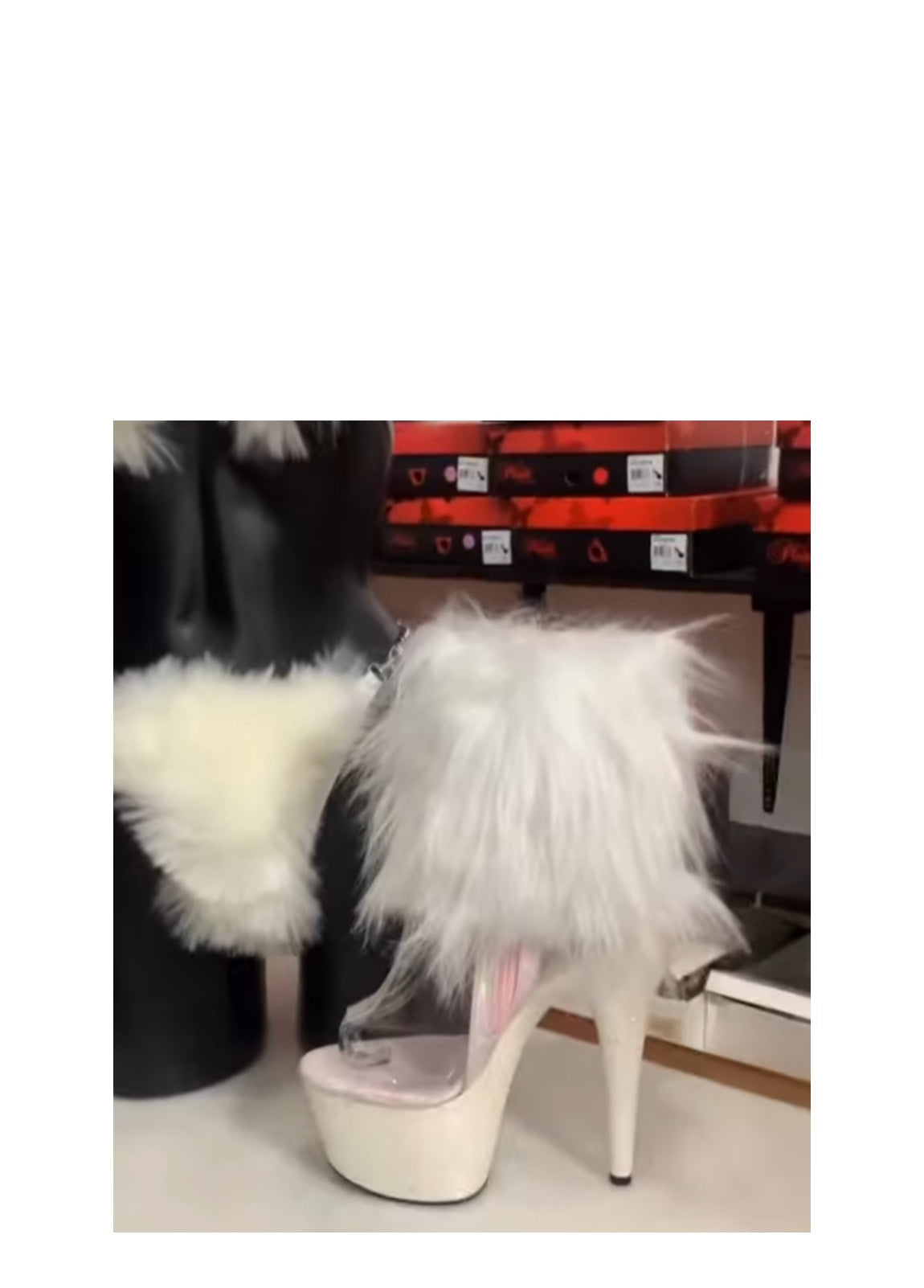Furry short leg cuffs