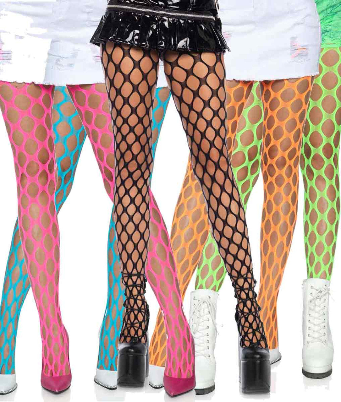Big hole fishnet Pothole net tights