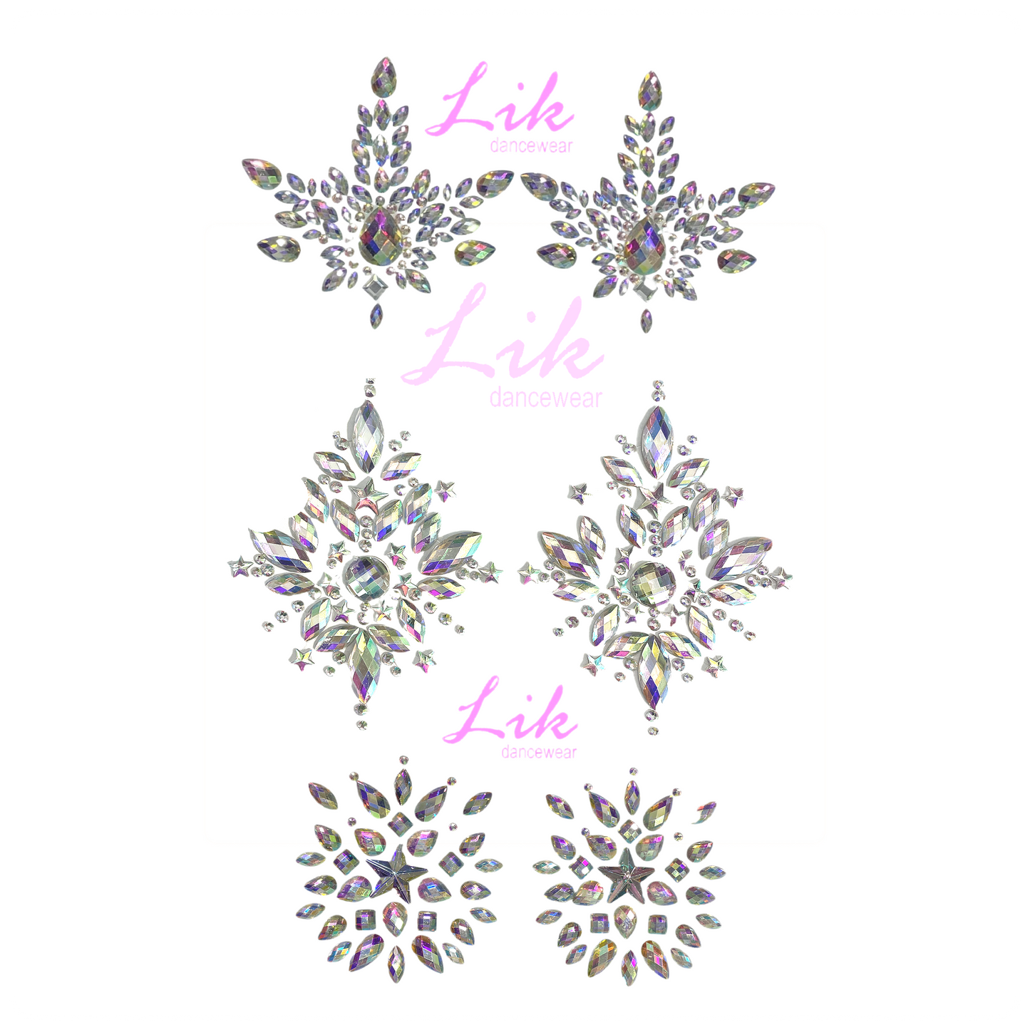 Lik Rhinestone Crystal Pasties