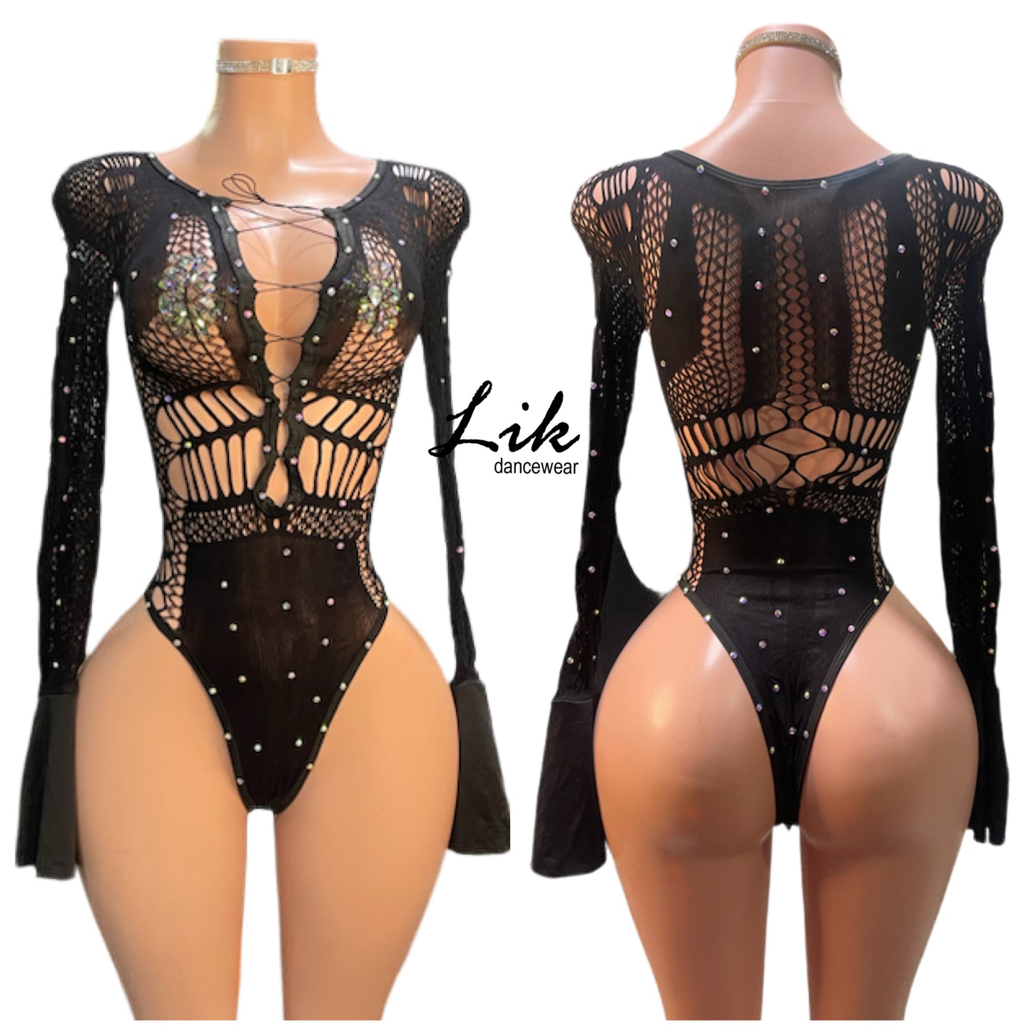 Black Widow Long Sleeve One Piece