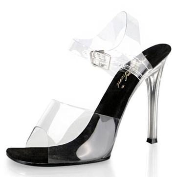 5 Inch Clear Heels