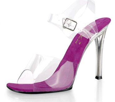 5 Inch Clear Heels
