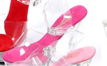 6 Inch Clear Heel Stripper Shoe