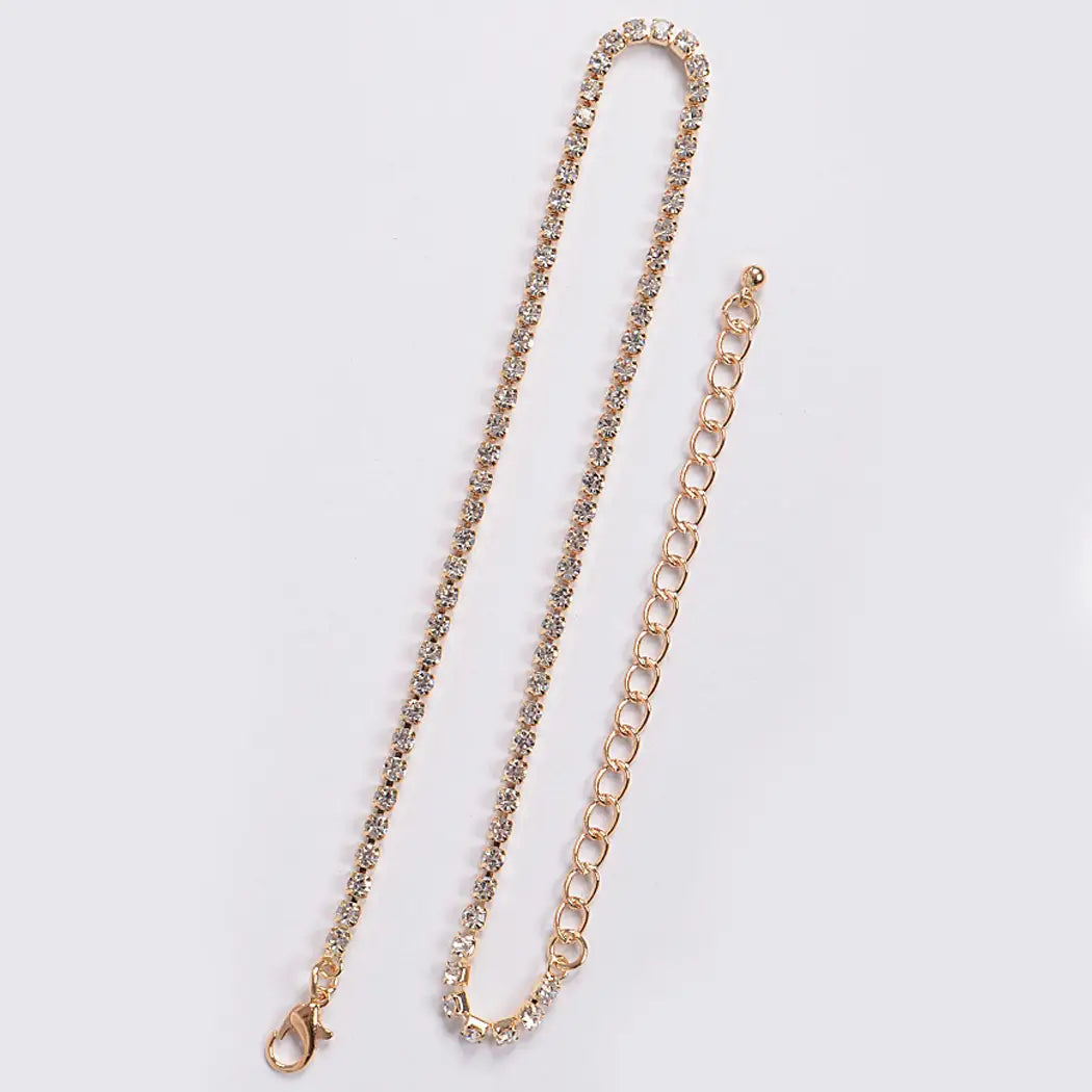 Thin Rhinestone Choker