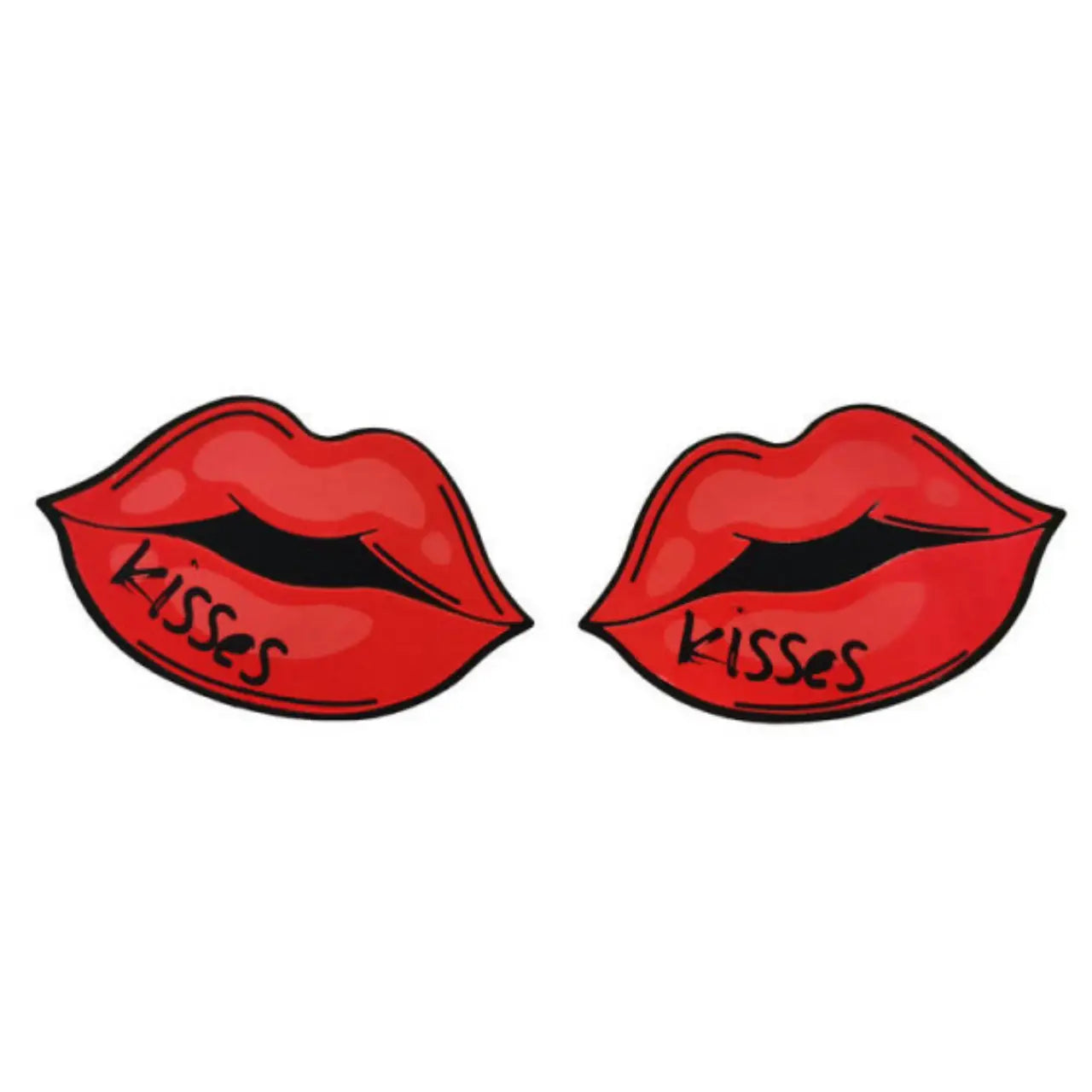 Kissing Shaped Lips Pasties - 5 Pairs Nipple Covers