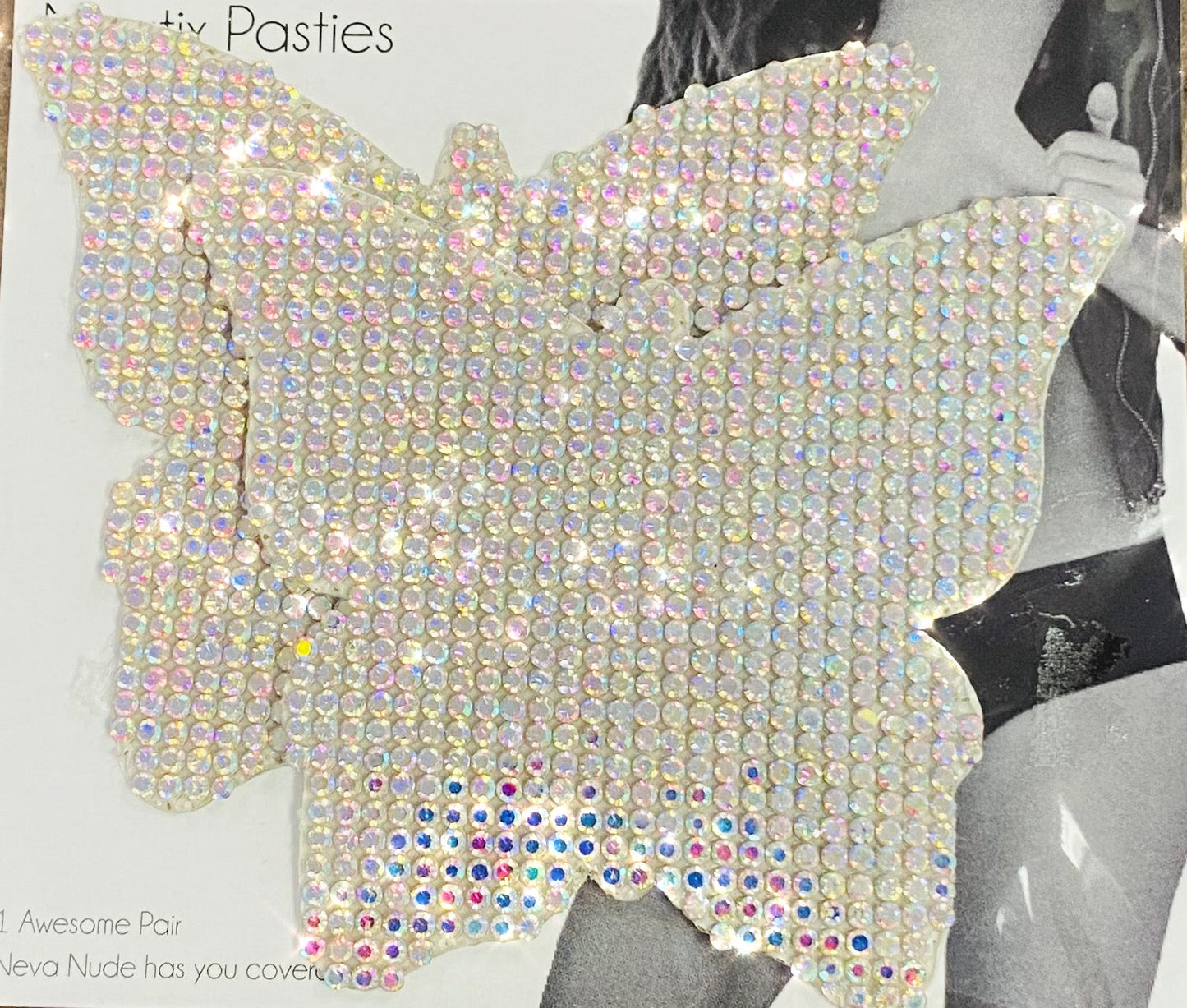 X bling pasties Rhinestone X shape pasties self stick