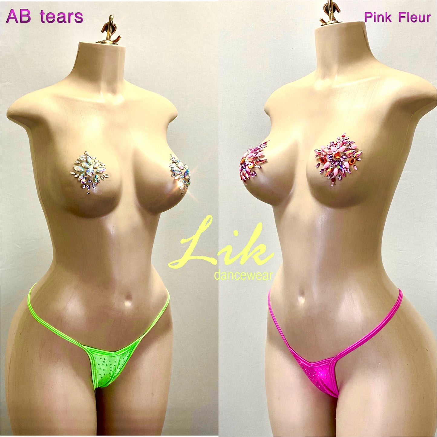 Lik Rhinestone Crystal Pasties