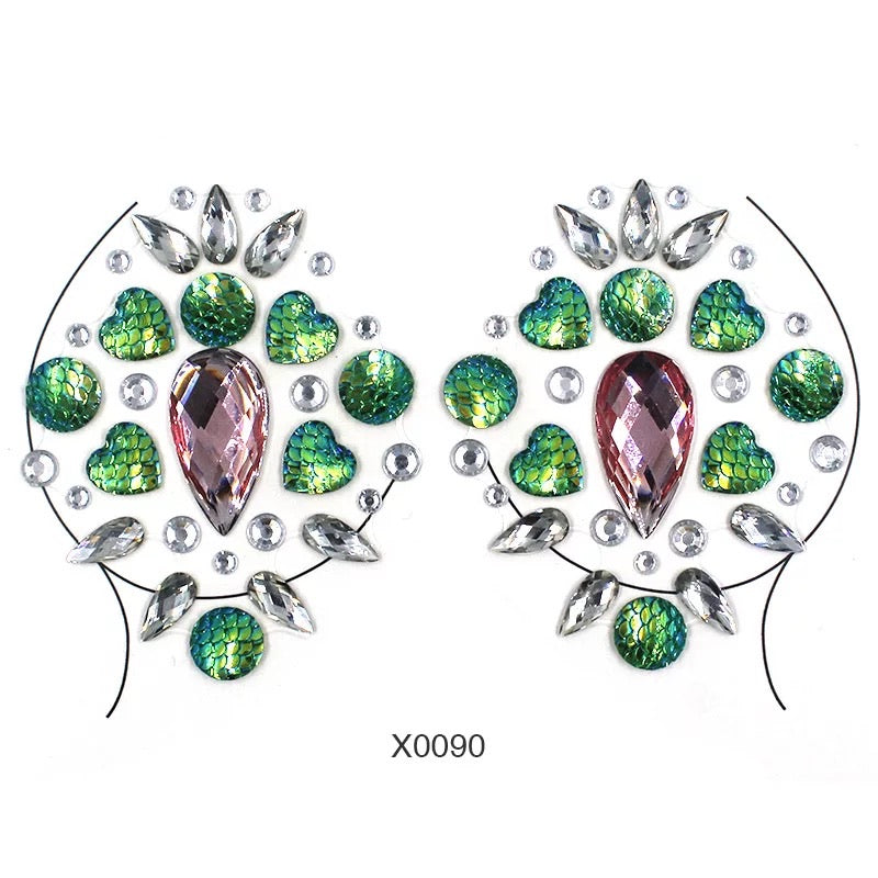 Lik Rhinestone Crystal Pasties