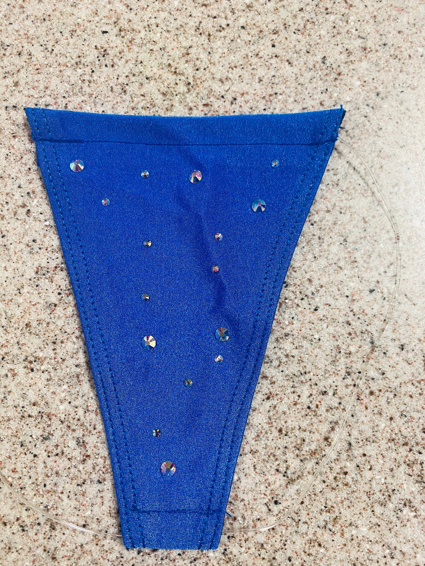 Rhinestone invisible thong