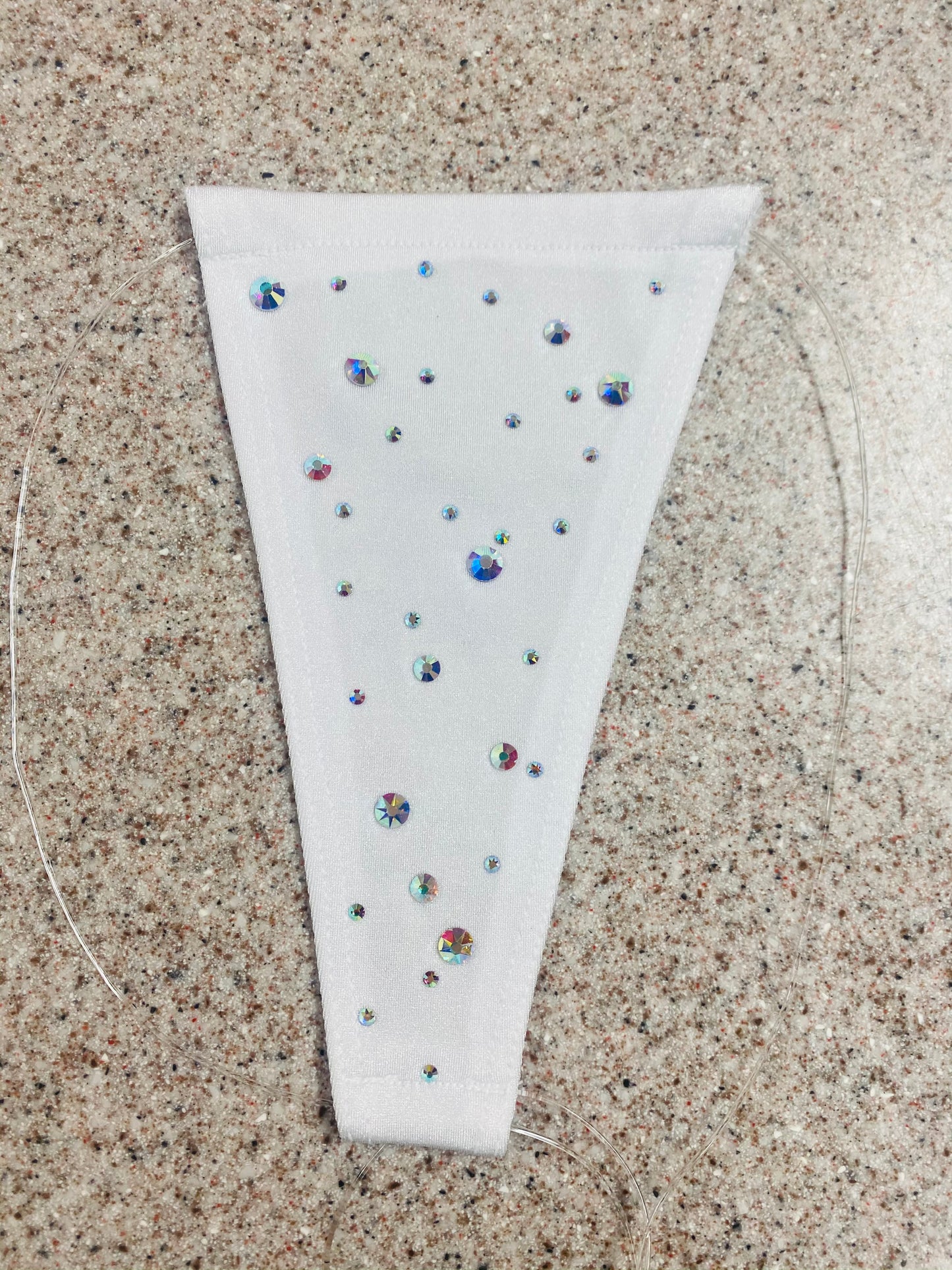 Rhinestone invisible thong