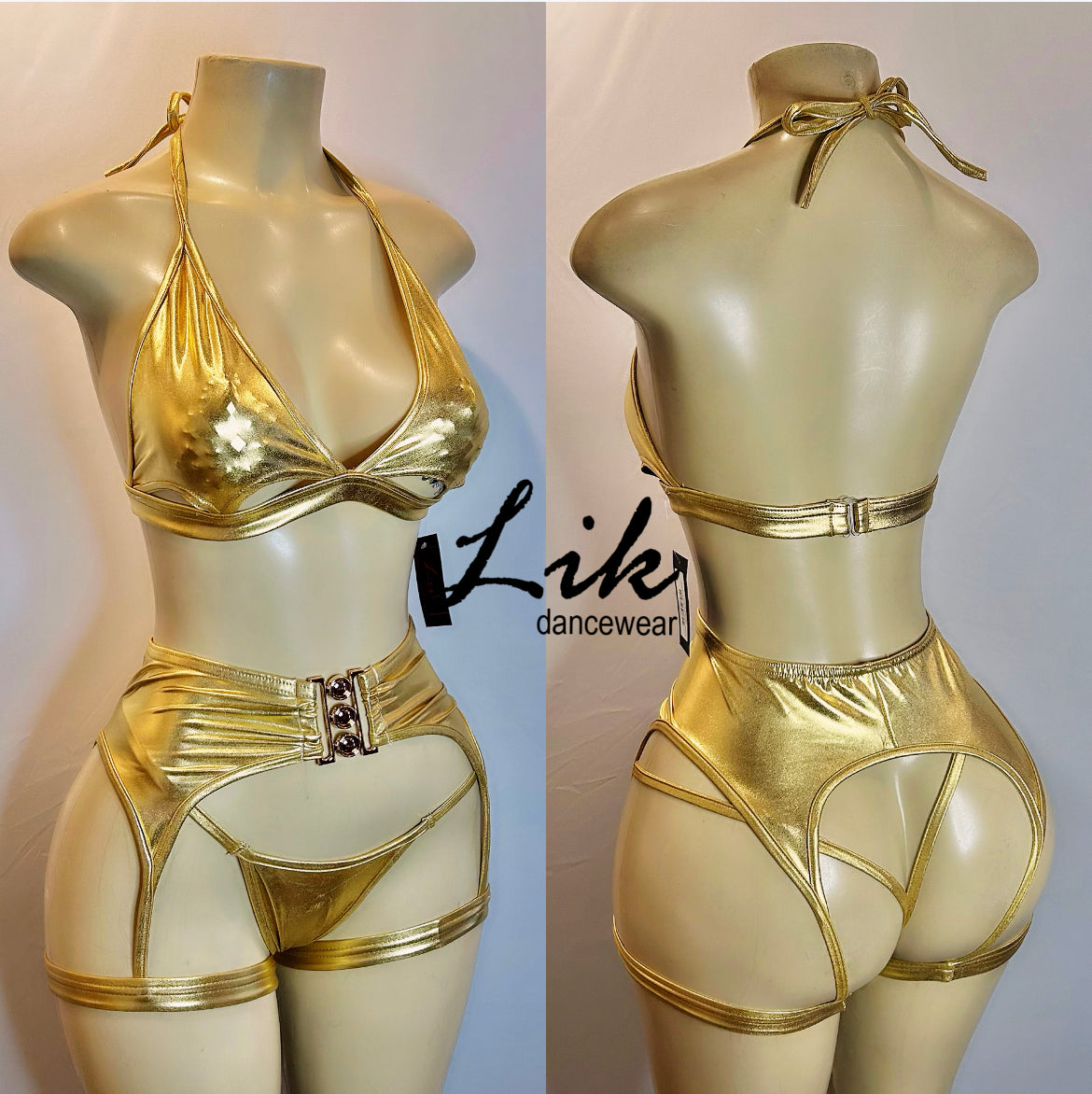 Dark horse Garter and bikini set for adult dancers